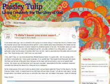 Tablet Screenshot of paisleytulip.wordpress.com