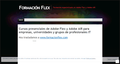 Desktop Screenshot of formacionflex.wordpress.com