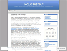 Tablet Screenshot of inclassmedia.wordpress.com