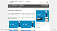 Desktop Screenshot of newarchivistsroundtable.wordpress.com