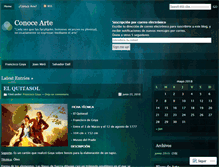 Tablet Screenshot of conocearte.wordpress.com