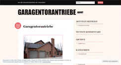 Desktop Screenshot of garagentorantriebe.wordpress.com