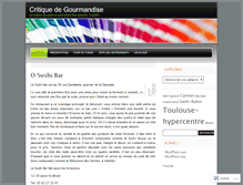 Tablet Screenshot of critique2gourmandise.wordpress.com