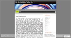 Desktop Screenshot of nostraightwaytobegay.wordpress.com