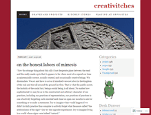 Tablet Screenshot of creativitches.wordpress.com