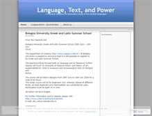 Tablet Screenshot of languagetextpower.wordpress.com