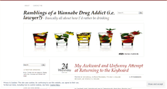 Desktop Screenshot of drugaddictedlawstudent.wordpress.com