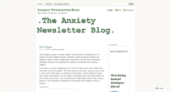 Desktop Screenshot of anxietynewsletter.wordpress.com