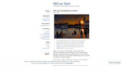 Desktop Screenshot of pegontech.wordpress.com