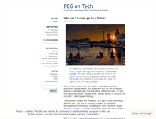 Tablet Screenshot of pegontech.wordpress.com