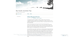 Desktop Screenshot of mysouthaustraliatrip.wordpress.com