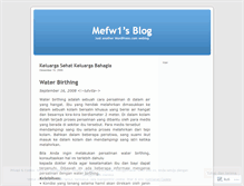 Tablet Screenshot of mefw1.wordpress.com