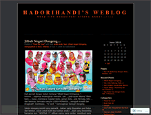 Tablet Screenshot of hadorihandi.wordpress.com