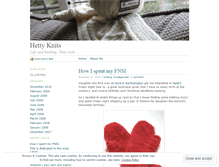 Tablet Screenshot of hettyknits.wordpress.com