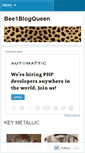 Mobile Screenshot of bee1blogqueen.wordpress.com