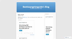 Desktop Screenshot of bestlosangelesguide.wordpress.com