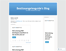 Tablet Screenshot of bestlosangelesguide.wordpress.com