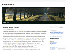 Tablet Screenshot of mbtrnbshoes.wordpress.com
