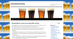 Desktop Screenshot of basicbeerbrewing.wordpress.com