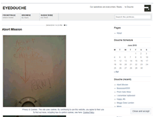 Tablet Screenshot of eyedouche.wordpress.com
