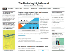 Tablet Screenshot of marketinghighground.wordpress.com