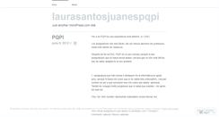 Desktop Screenshot of laurasantosjuanespqpi.wordpress.com