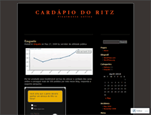 Tablet Screenshot of cardapiodoritz.wordpress.com