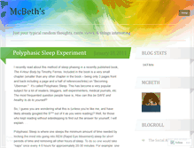 Tablet Screenshot of mcbeths.wordpress.com