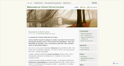 Desktop Screenshot of bibliolevislauzon.wordpress.com