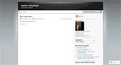 Desktop Screenshot of andrusadvantage.wordpress.com