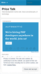 Mobile Screenshot of pricetalk.wordpress.com