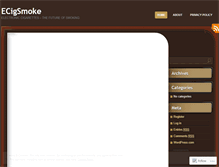 Tablet Screenshot of ecigsmoke.wordpress.com