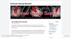 Desktop Screenshot of eldobaseball.wordpress.com