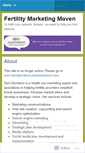 Mobile Screenshot of fertilitymarketingmaven.wordpress.com