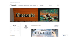 Desktop Screenshot of cineserie.wordpress.com