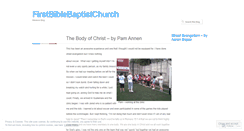 Desktop Screenshot of firstbiblebaptist.wordpress.com