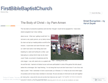 Tablet Screenshot of firstbiblebaptist.wordpress.com