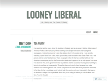 Tablet Screenshot of looneyliberal.wordpress.com