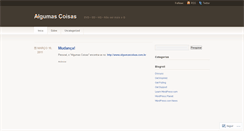 Desktop Screenshot of 1ascoisas.wordpress.com