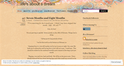 Desktop Screenshot of lifesaboutadream.wordpress.com