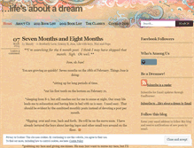 Tablet Screenshot of lifesaboutadream.wordpress.com