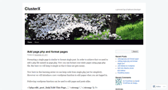 Desktop Screenshot of clusterx.wordpress.com