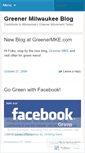 Mobile Screenshot of greenermilwaukee.wordpress.com