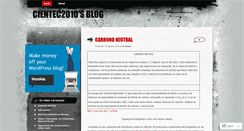 Desktop Screenshot of cientec2010.wordpress.com