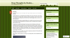 Desktop Screenshot of deepthoughtsbyhealey.wordpress.com