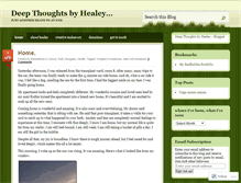 Tablet Screenshot of deepthoughtsbyhealey.wordpress.com