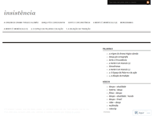 Tablet Screenshot of insistenciadificil.wordpress.com