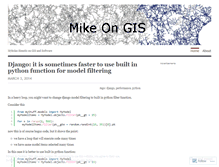 Tablet Screenshot of mikeongis.wordpress.com