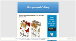 Desktop Screenshot of mmogamesale.wordpress.com