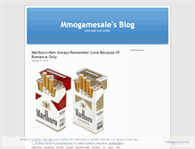 Tablet Screenshot of mmogamesale.wordpress.com